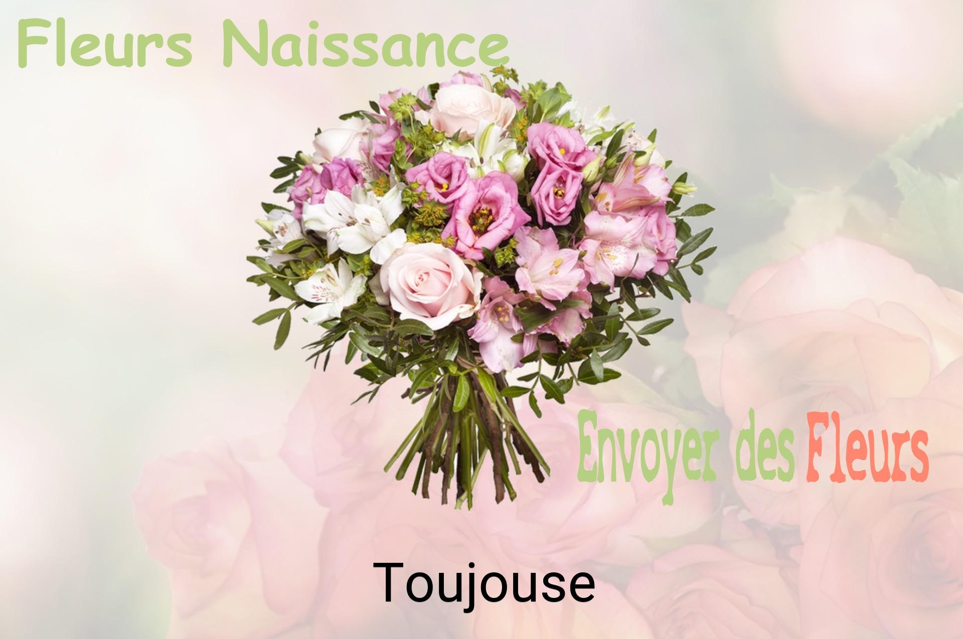 Bouquet de fleurs de naissance livré à Toujouse